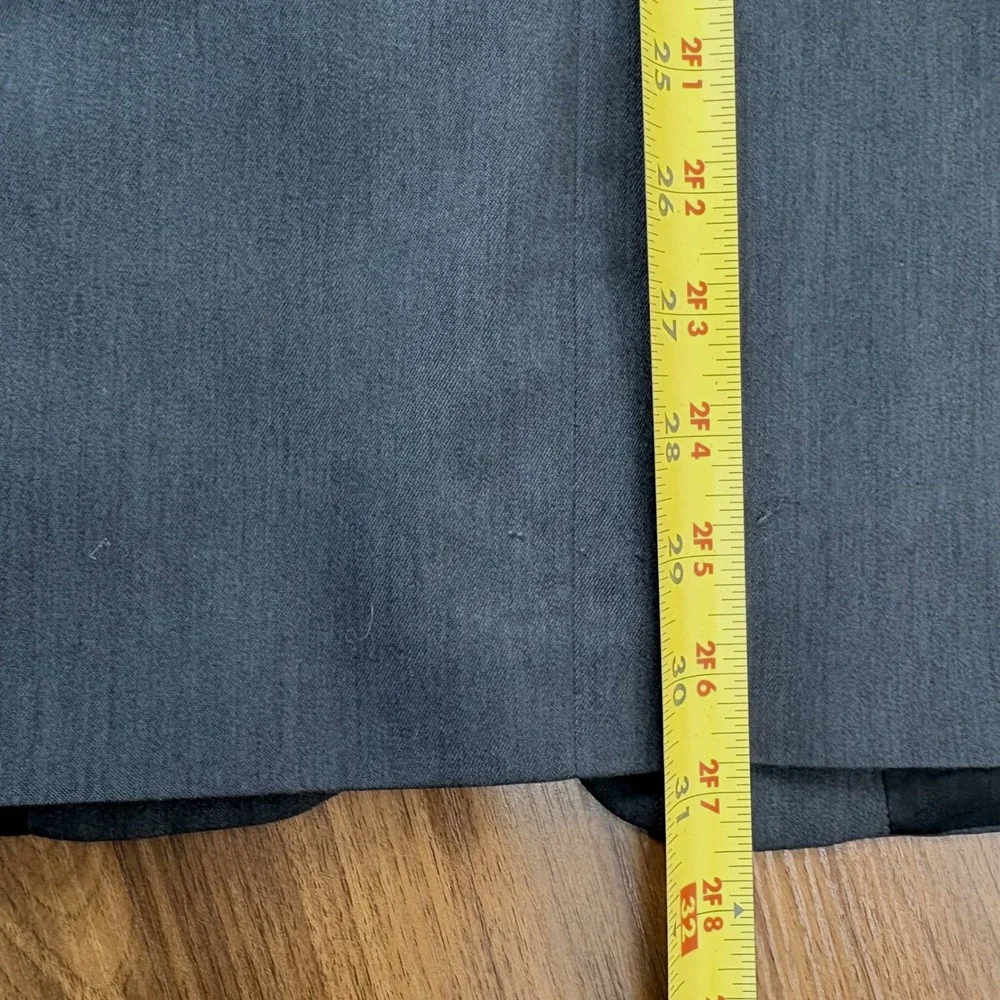 Haggar Black Label‎ Suit Jacket Mens 40R Charcoal Grey 3-Button Blazer Business